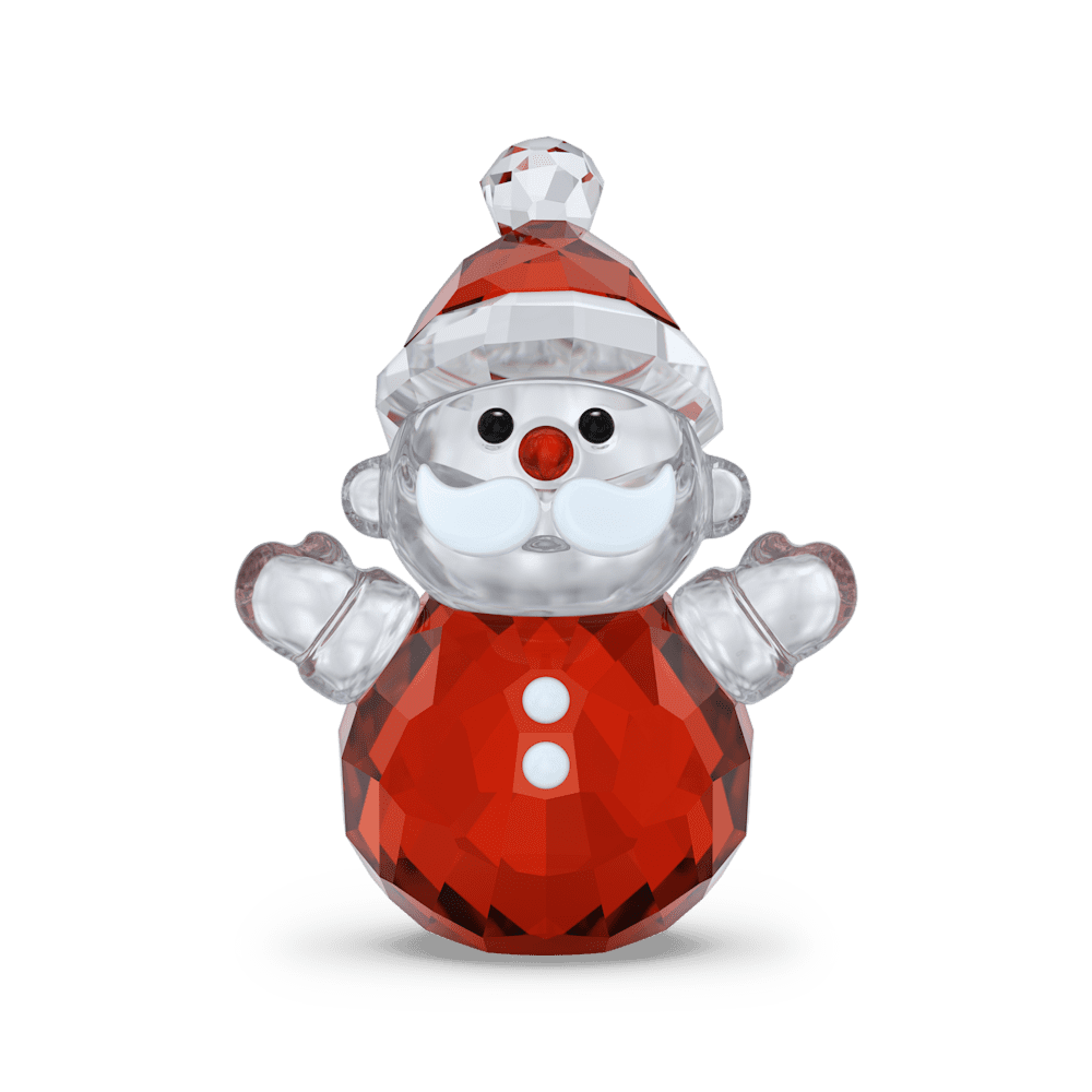 Decorazioni Natalizie Swarovski Holiday Cheers Babbo Natale Dondolino Rosso
