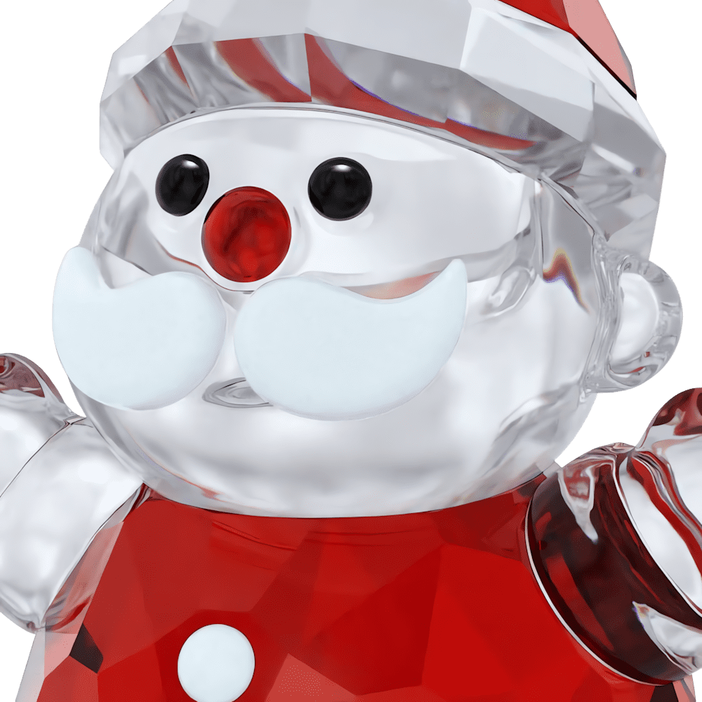 Decorazioni Natalizie Swarovski Holiday Cheers Babbo Natale Dondolino Rosso