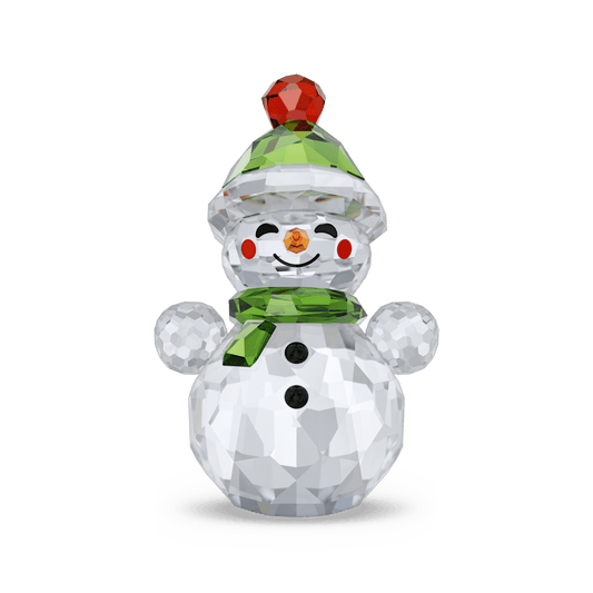 Decorazioni Natalizie Swarovski Holiday Cheers Pupazzo di Neve Dondolino Multicolor