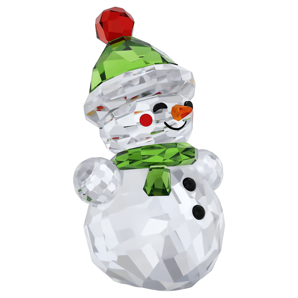 Decorazioni Natalizie Swarovski Holiday Cheers Pupazzo di Neve Dondolino Multicolor