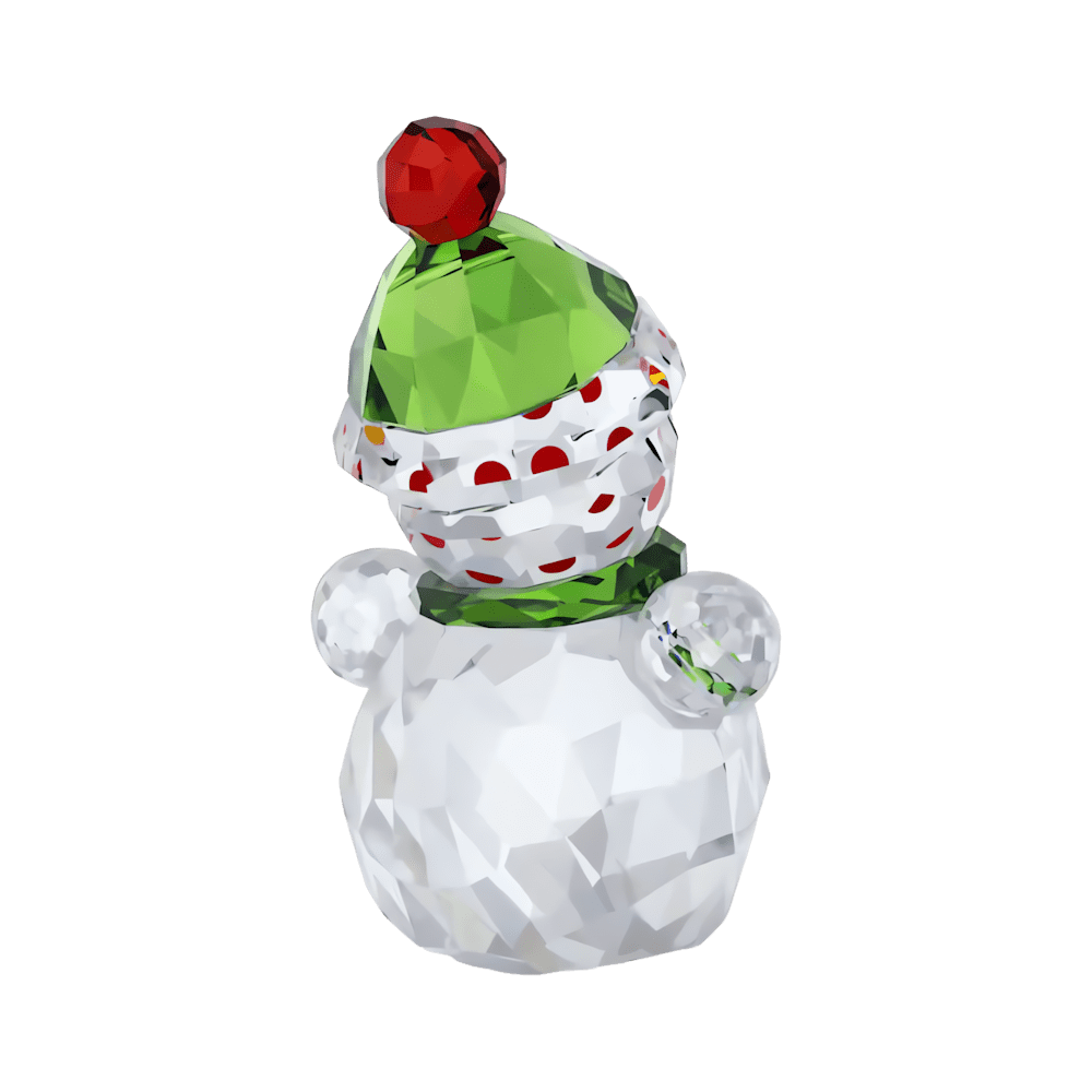 Decorazioni Natalizie Swarovski Holiday Cheers Pupazzo di Neve Dondolino Multicolor