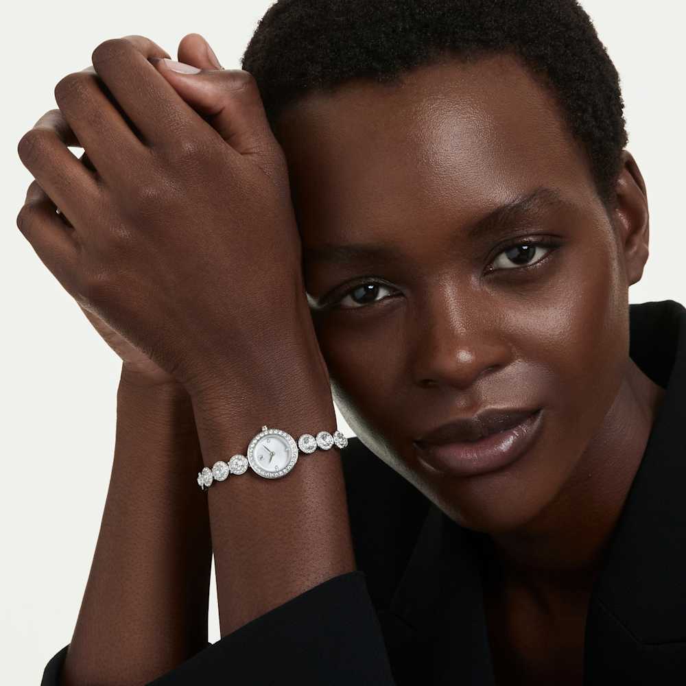 Orologio  Swarovski Una Angelic Bracciale Pvd Oro Bianco