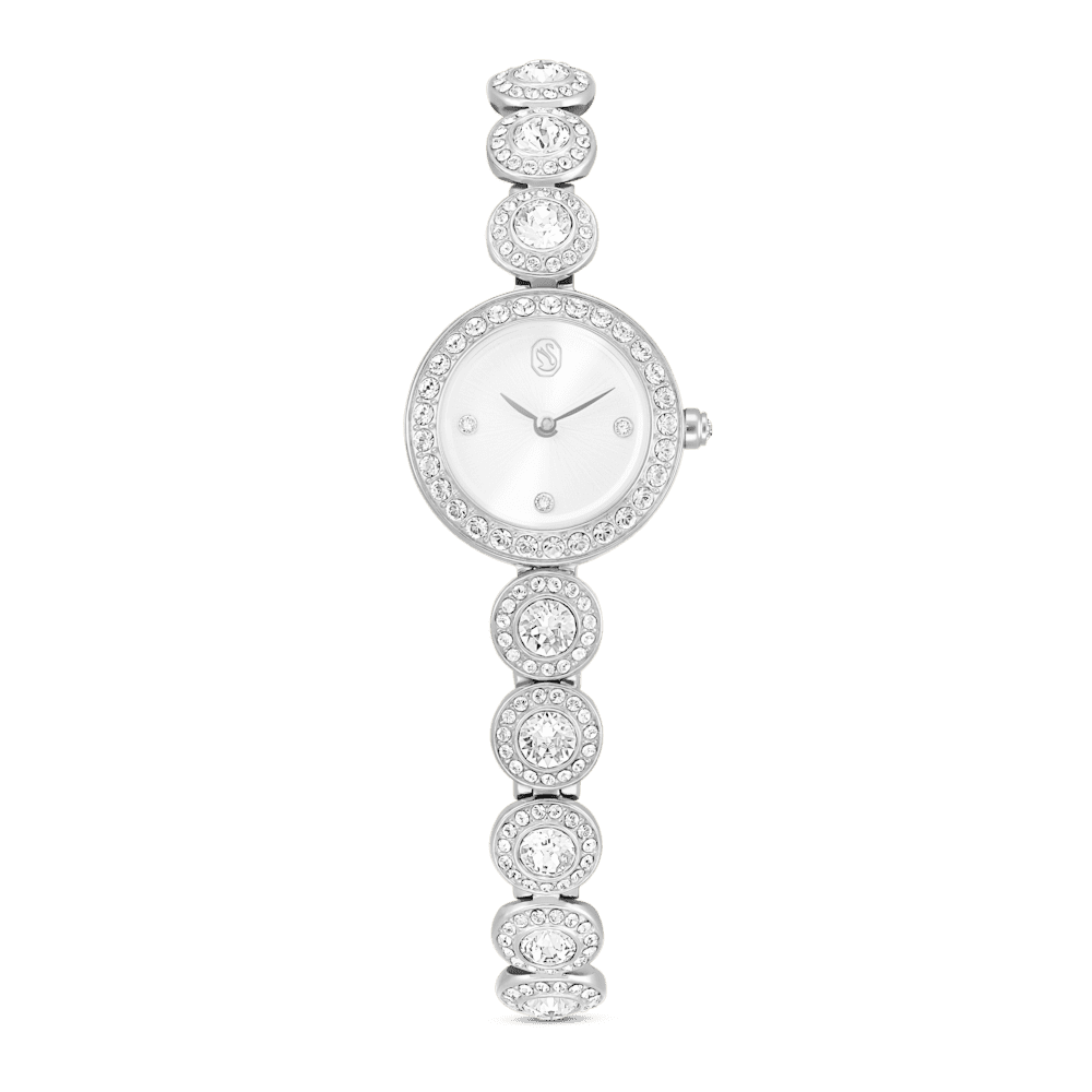 Orologio  Swarovski Una Angelic Bracciale Pvd Oro Bianco