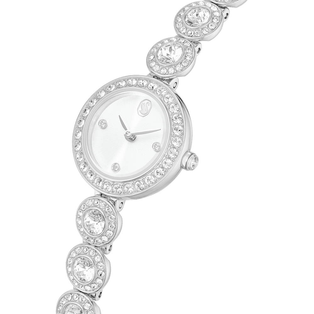Orologio  Swarovski Una Angelic Bracciale Pvd Oro Bianco