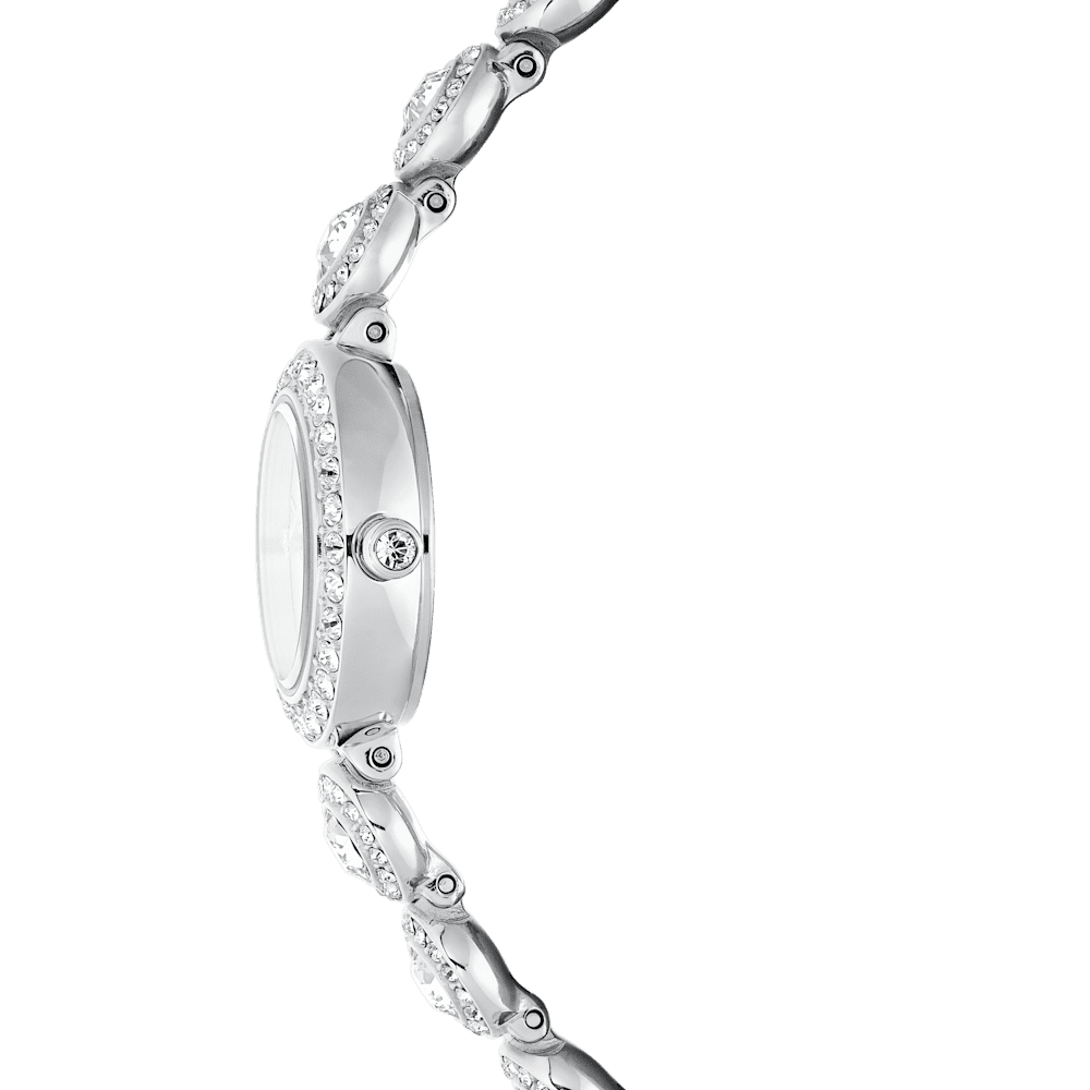 Orologio  Swarovski Una Angelic Bracciale Pvd Oro Bianco