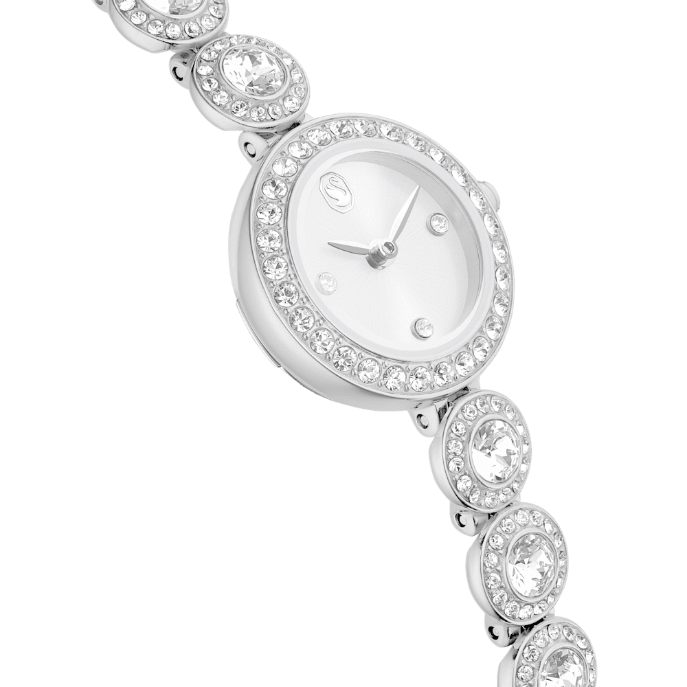 Orologio  Swarovski Una Angelic Bracciale Pvd Oro Bianco