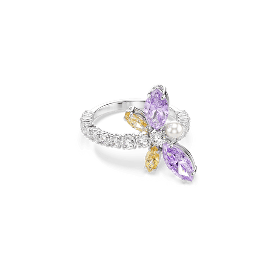Anello Ariana Grande x Swarovski Libellula Multicolore Placcato rodio - Misura 55