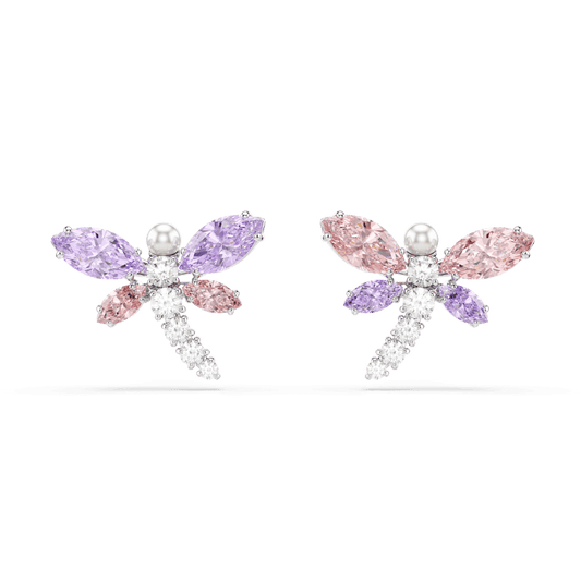 Orecchini a Lobo Ariana Grande x Swarovski Libellula Multicolore Placcato rodio