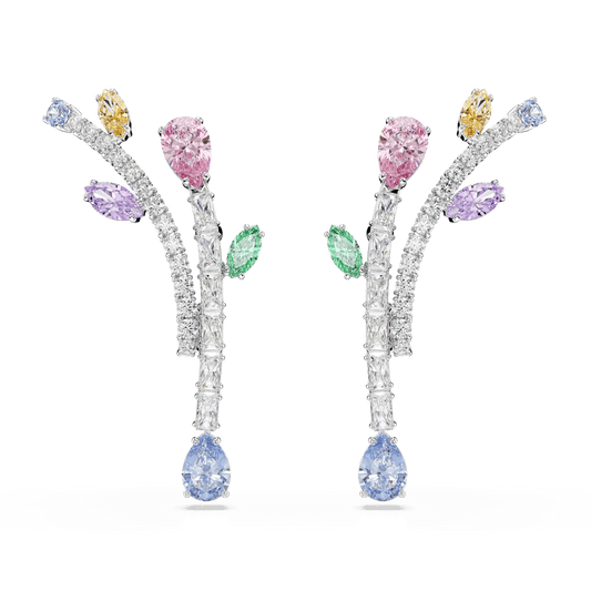 Orecchini Pendenti Ariana Grande x Swarovski Multicolore Placcato rodio