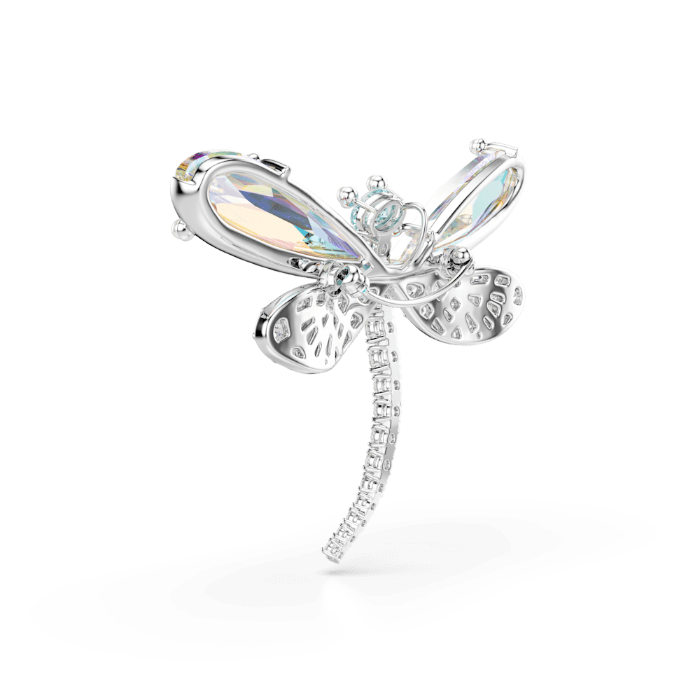 Pendente e Spilla Ariana Grande x Swarovski Crystal Pearl Libellula Placcato rodio
