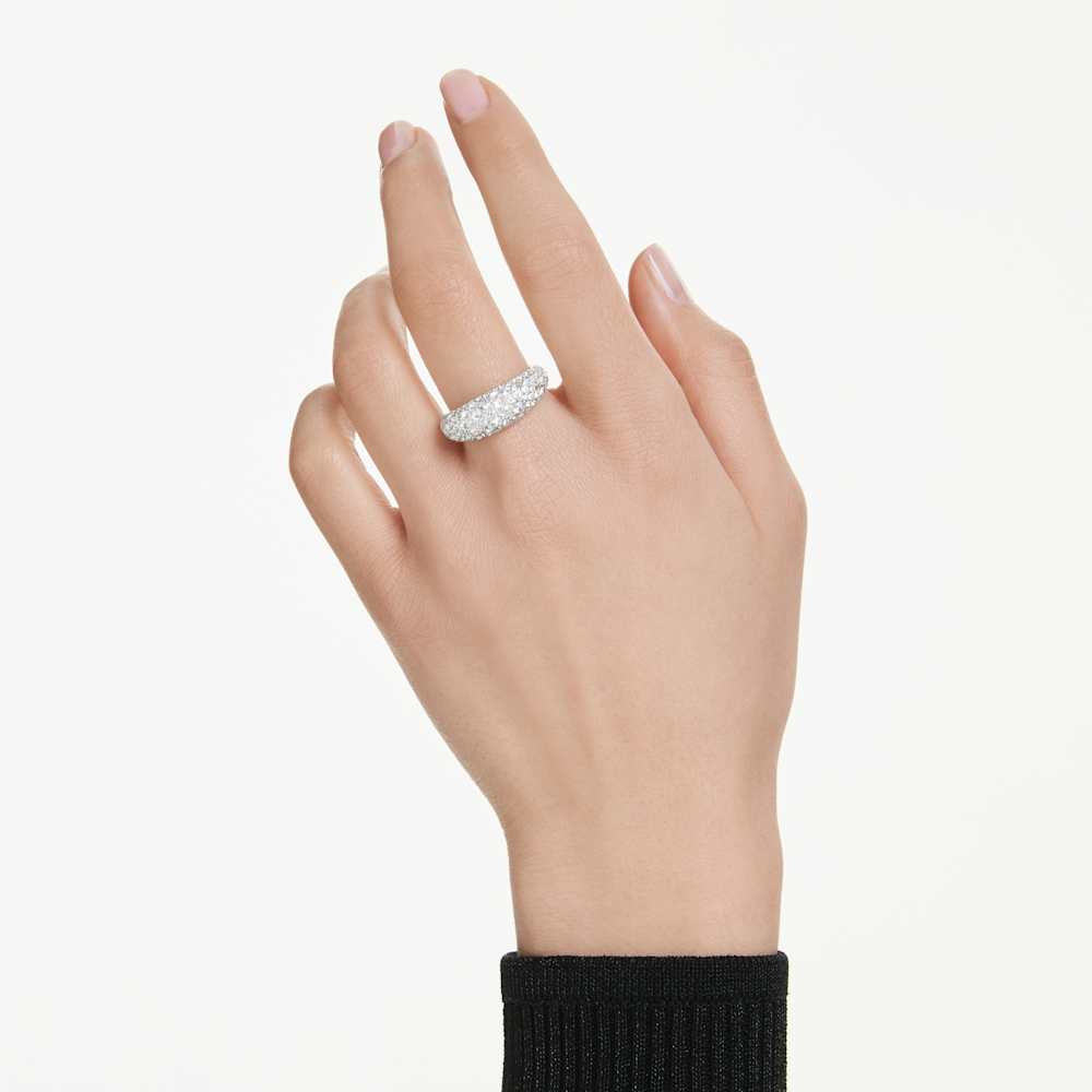 Anello Swarovski Sublima, Bianco, Placcato rodio - Misura 60