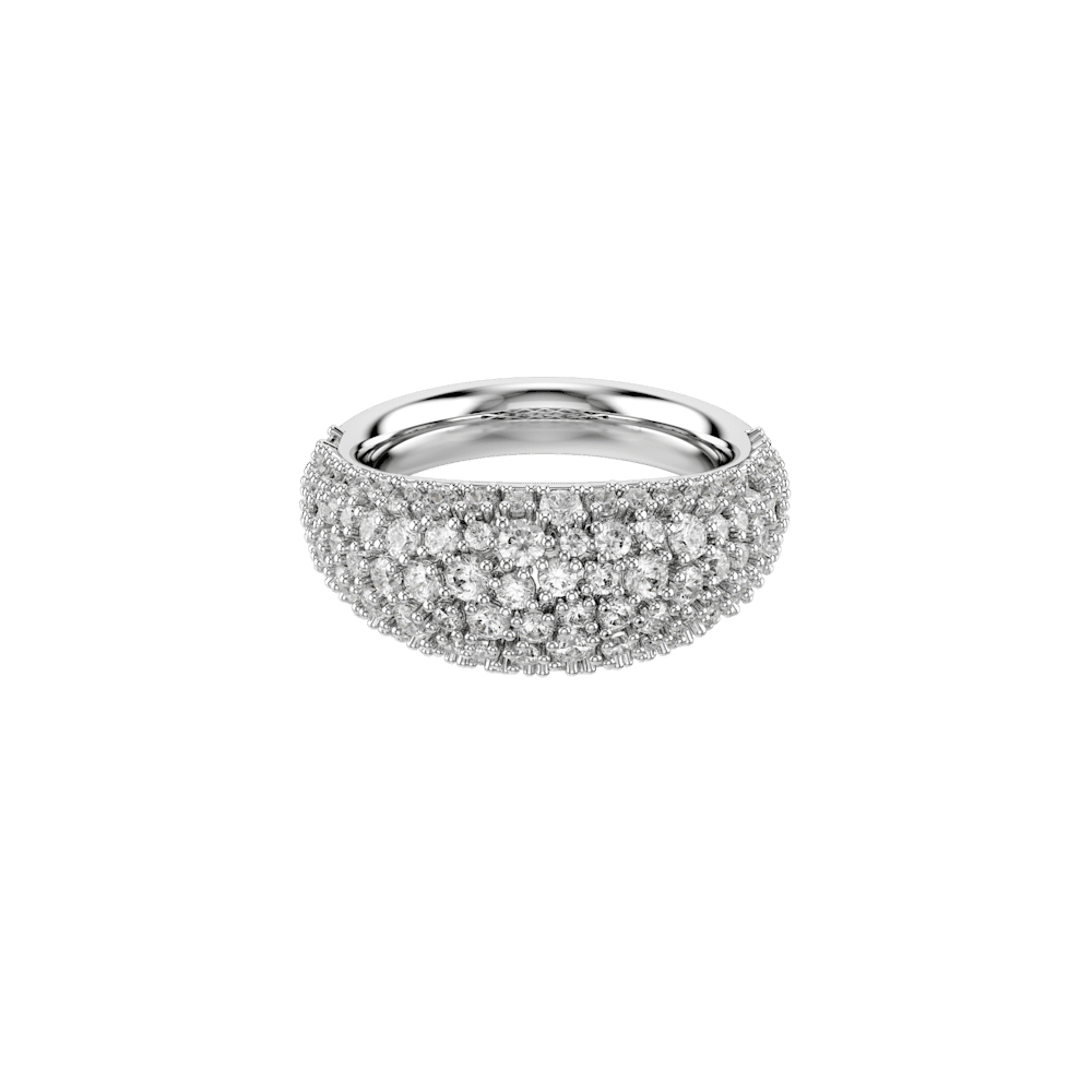 Anello Swarovski Sublima, Bianco, Placcato rodio - Misura 60