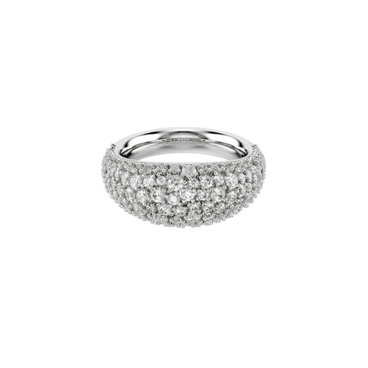 Anello Swarovski Sublima, Bianco, Placcato rodio - Misura 60