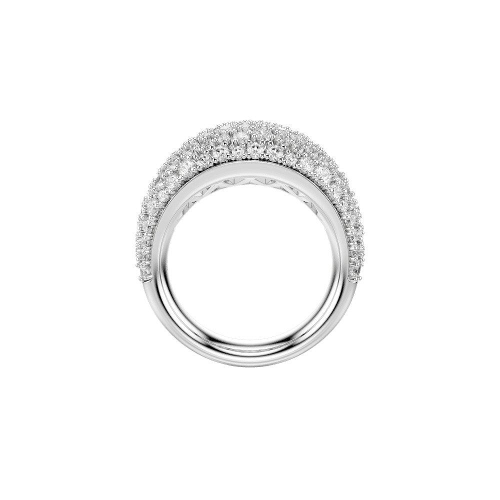 Anello Swarovski Sublima, Bianco, Placcato rodio - Misura 60
