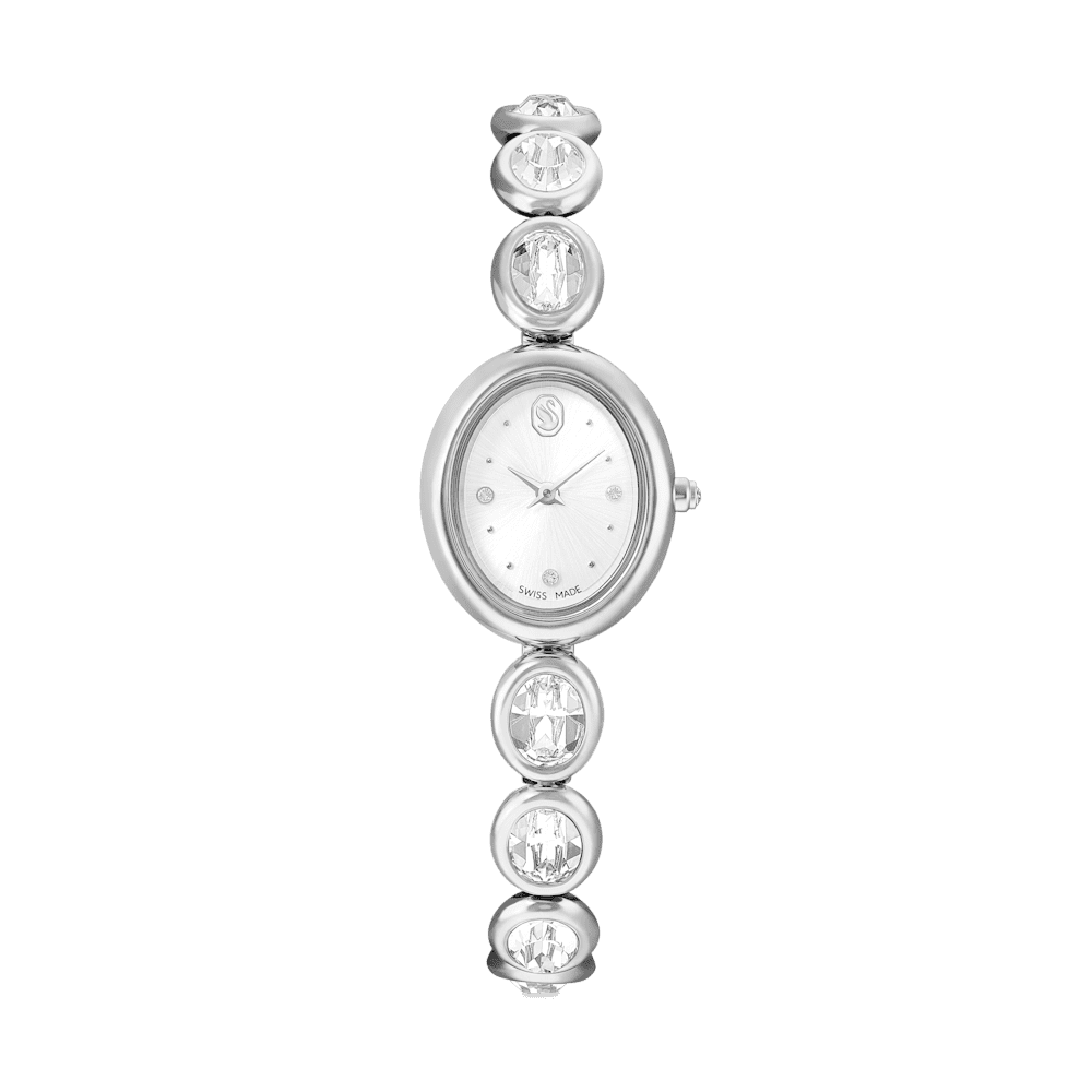 Orologio Swarovski Imber oval, Bracciale di metallo, Tono argentato, Acciaio inossidabile