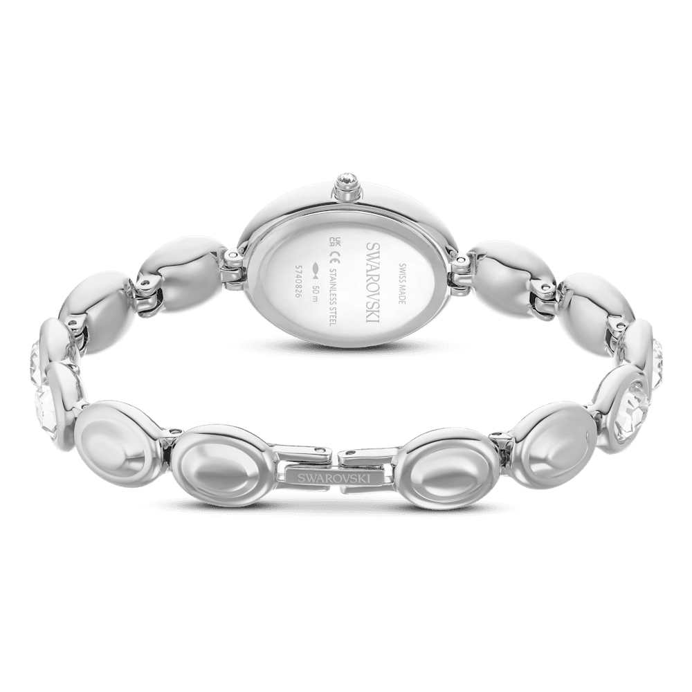 Orologio Swarovski Imber oval, Bracciale di metallo, Tono argentato, Acciaio inossidabile