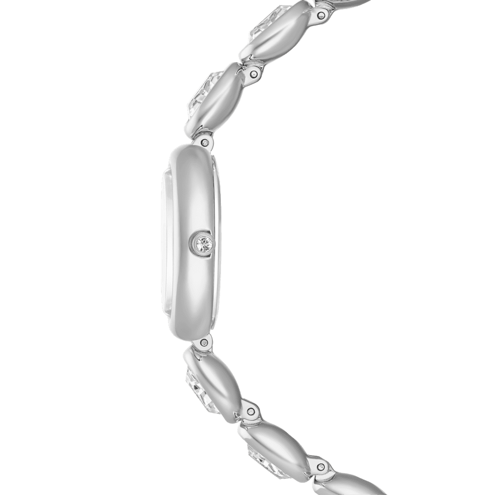 Orologio Swarovski Imber oval, Bracciale di metallo, Tono argentato, Acciaio inossidabile