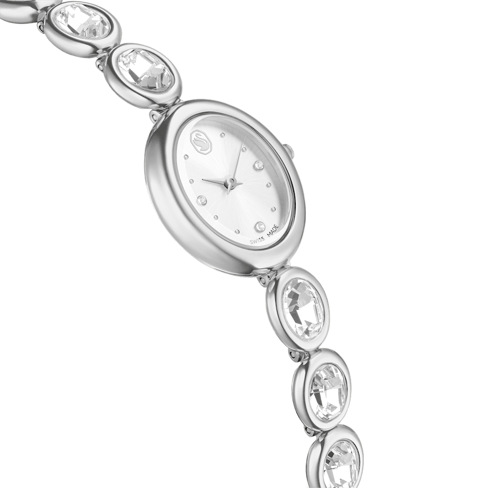 Orologio Swarovski Imber oval, Bracciale di metallo, Tono argentato, Acciaio inossidabile