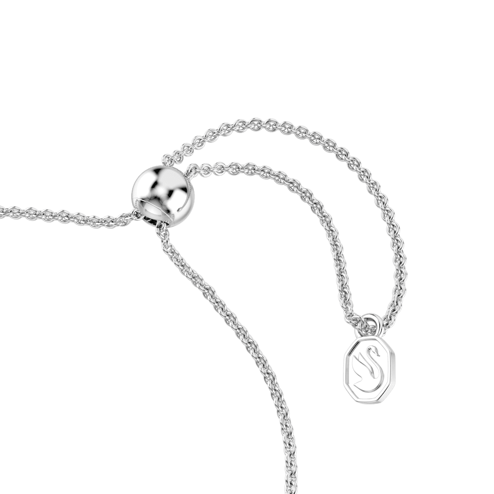 Braccialetto Swarovski Idyllia, Taglio misto, Freccia, Bianco, Placcato rodio