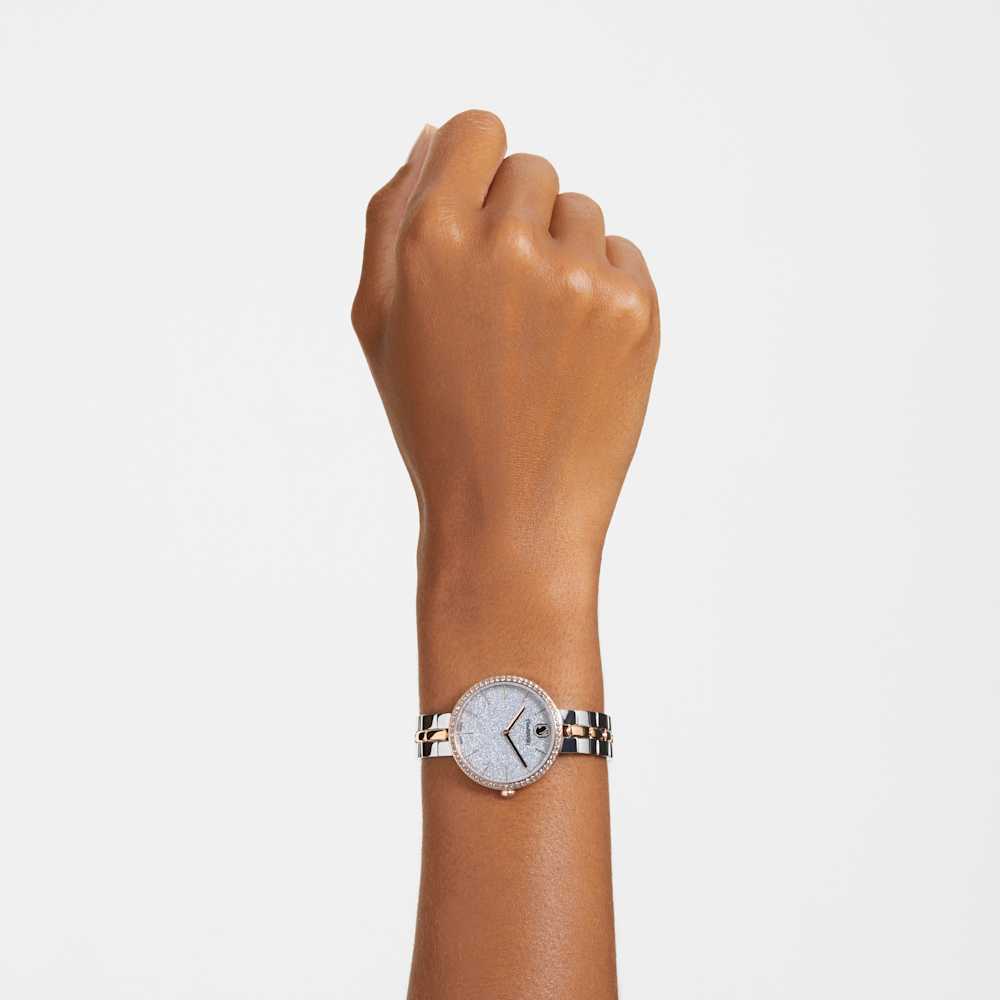 Orologio Swarovski Cosmopolitan, Bracciale di metallo, Tono argentato, Mix di finiture