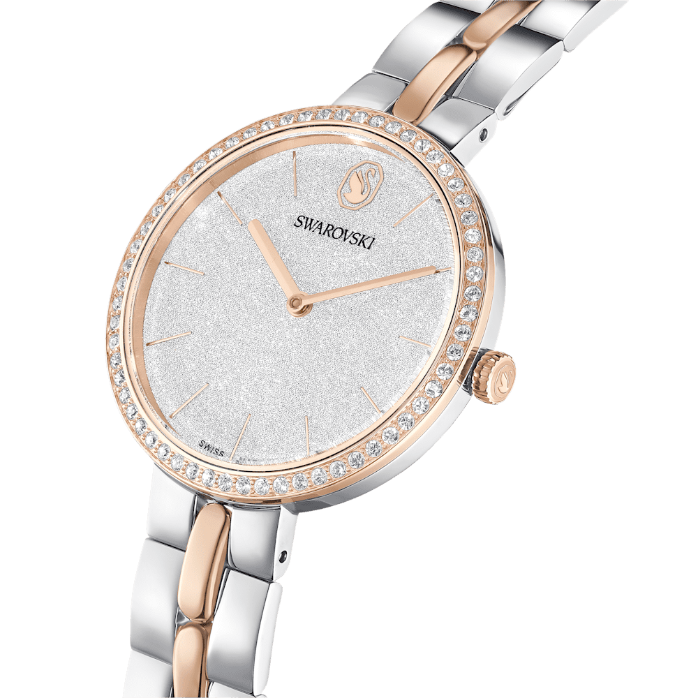 Orologio Swarovski Cosmopolitan, Bracciale di metallo, Tono argentato, Mix di finiture