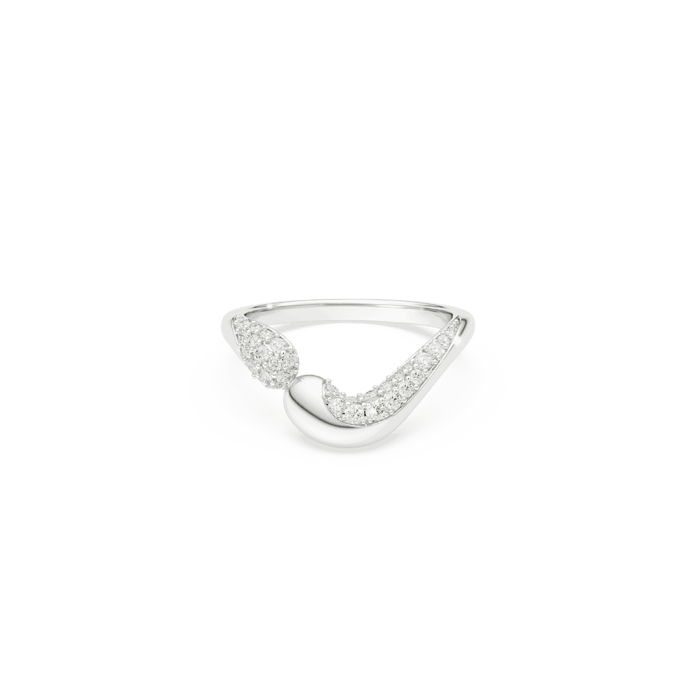 Anello Aperto Swarovski Classica Bianco - Misura 55
