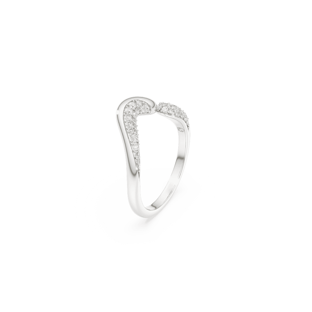 Anello Aperto Swarovski Classica Bianco - Misura 55