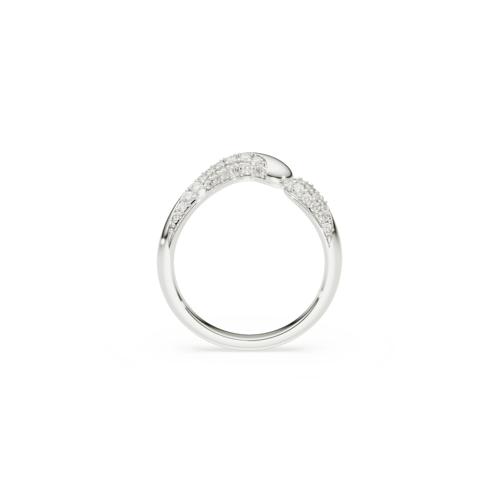 Anello Aperto Swarovski Classica Bianco - Misura 55