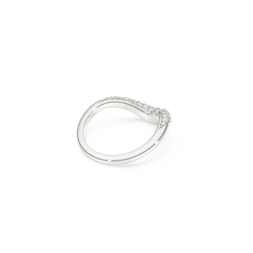 Anello Aperto Swarovski Classica Bianco - Misura 52