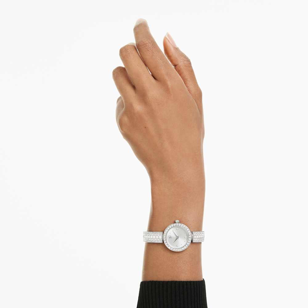 Orologio Swarovski Matrix Bracciale cristallo Bianco Acciaio inossidabile