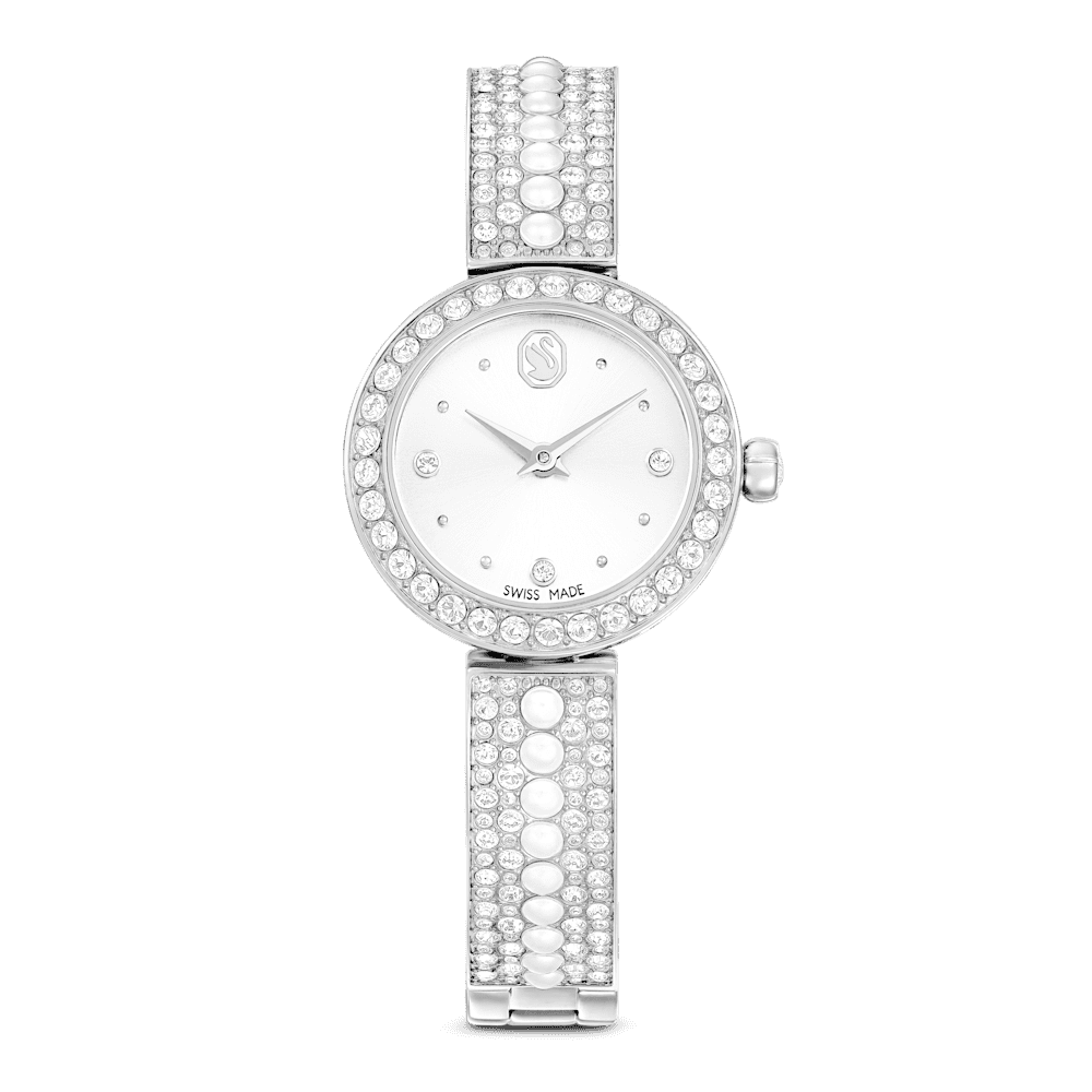 Orologio Swarovski Matrix Bracciale cristallo Bianco Acciaio inossidabile