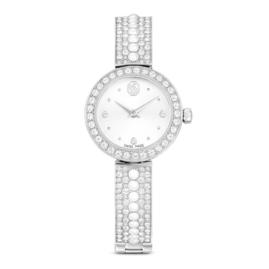 Orologio Swarovski Matrix Bracciale cristallo Bianco Acciaio inossidabile