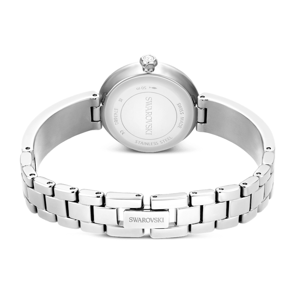 Orologio Swarovski Matrix Bracciale cristallo Bianco Acciaio inossidabile