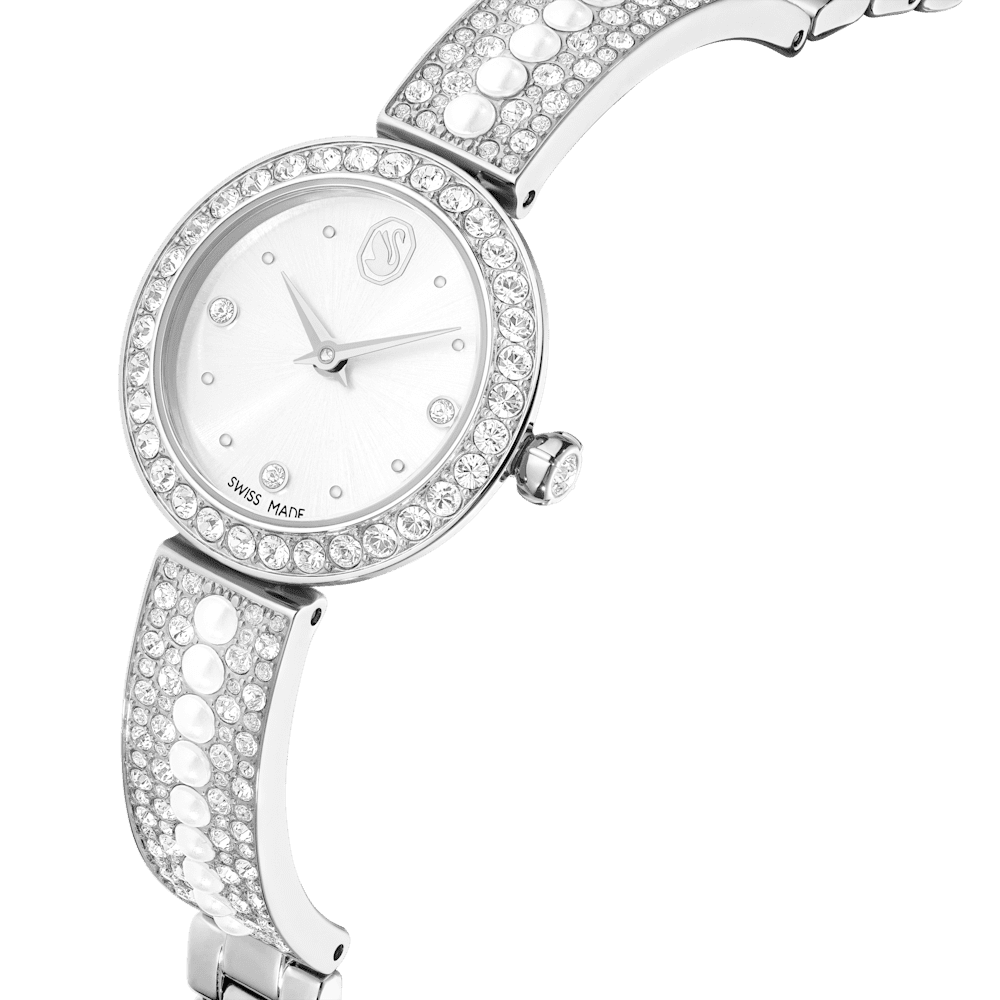 Orologio Swarovski Matrix Bracciale cristallo Bianco Acciaio inossidabile