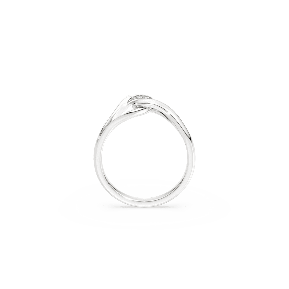 Anello Swarovski Classica, Taglio Round, Concatenato, Bianco, Argento Sterling - Misura 52
