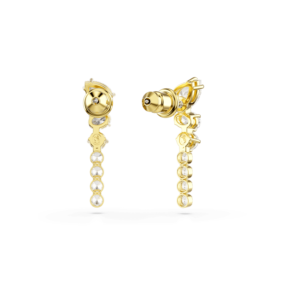 Orecchini Pendenti Swarovski Mesmera Bianco Finitura oro 18 Kt