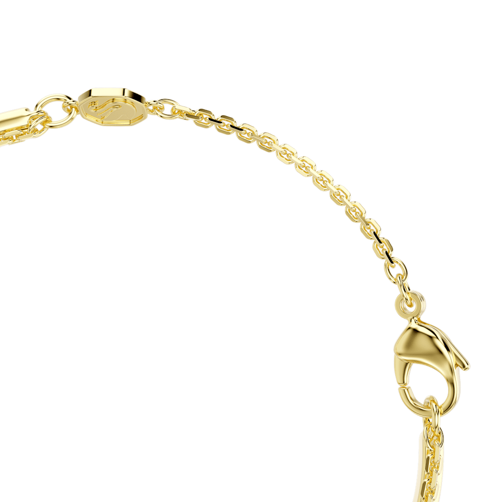 Bracciale Swarovski Mesmera Taglio misto Bianco Finitura oro 18 Kt