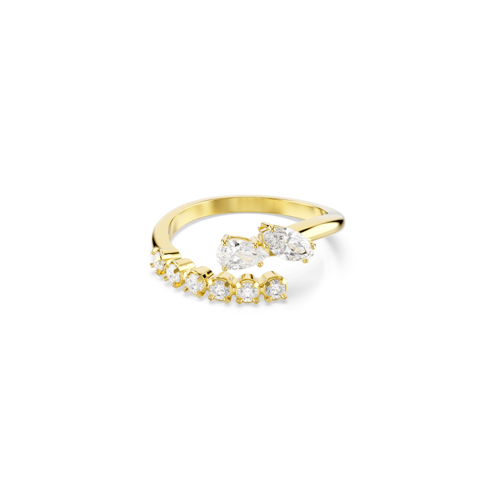 Anello Swarovski aperto Mesmera Taglio misto Bianco Finitura oro 18 Kt - Misura 60