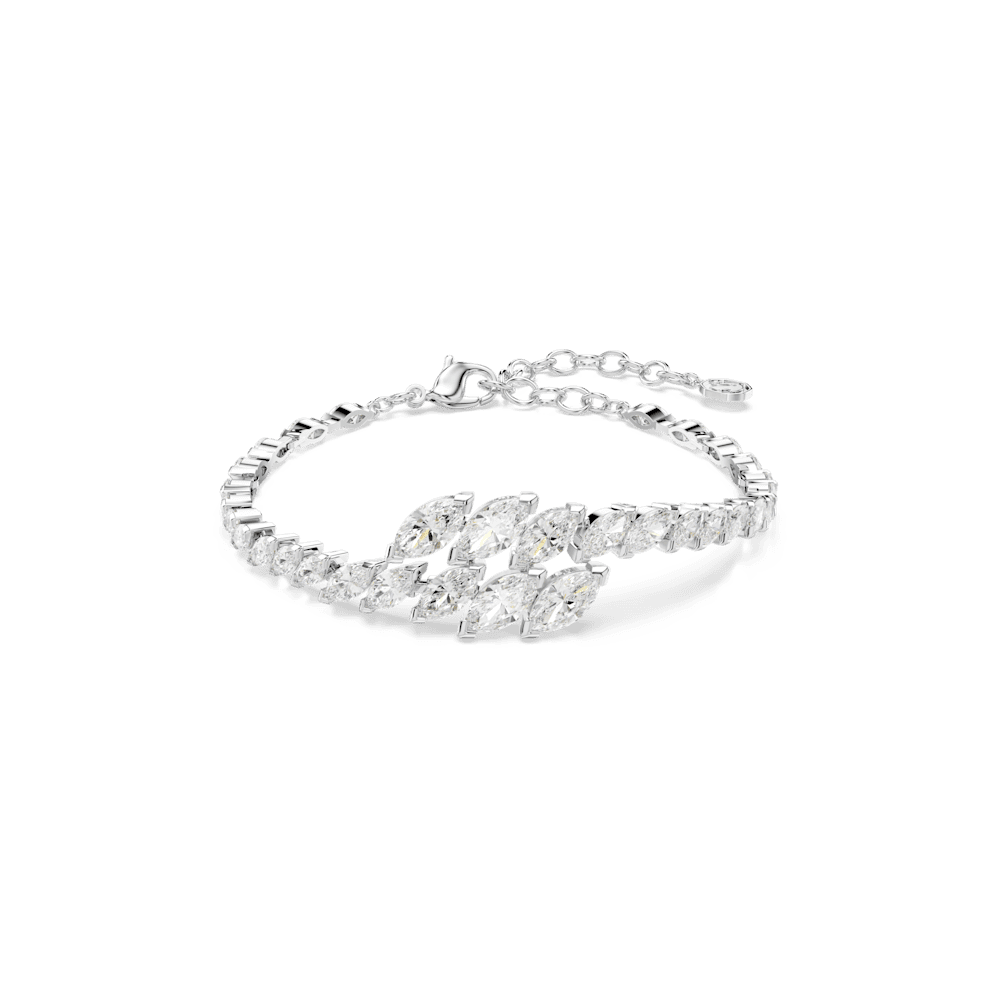 Bracciale Swarovski Mesmera Taglio Marquise Bianco Placcato Rodio