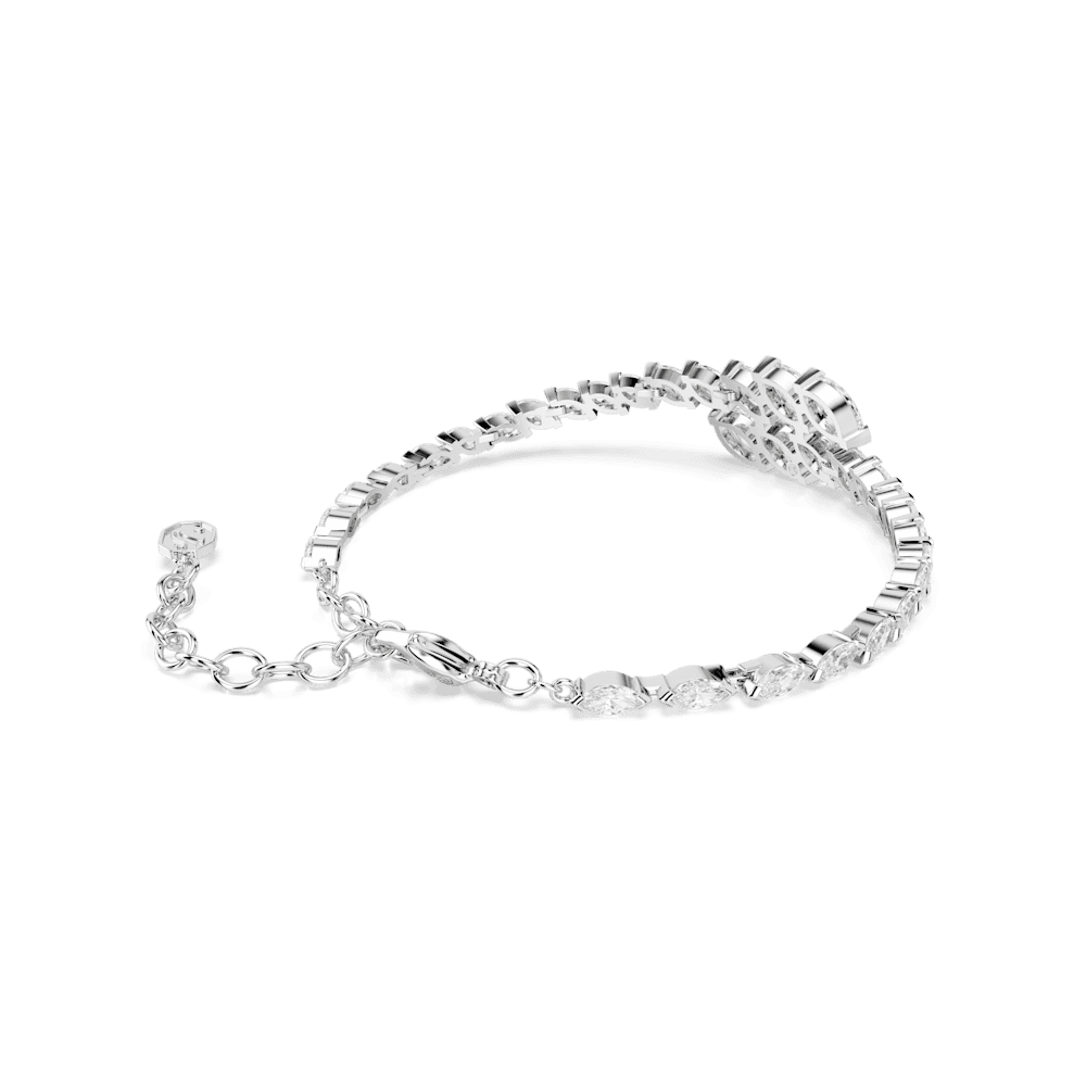 Bracciale Swarovski Mesmera Taglio Marquise Bianco Placcato Rodio