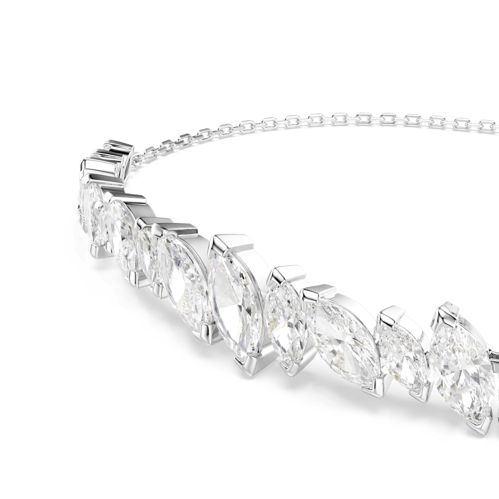 Bracciale Swarovski Mesmera Taglio Marquise Bianco Placcato Rodio