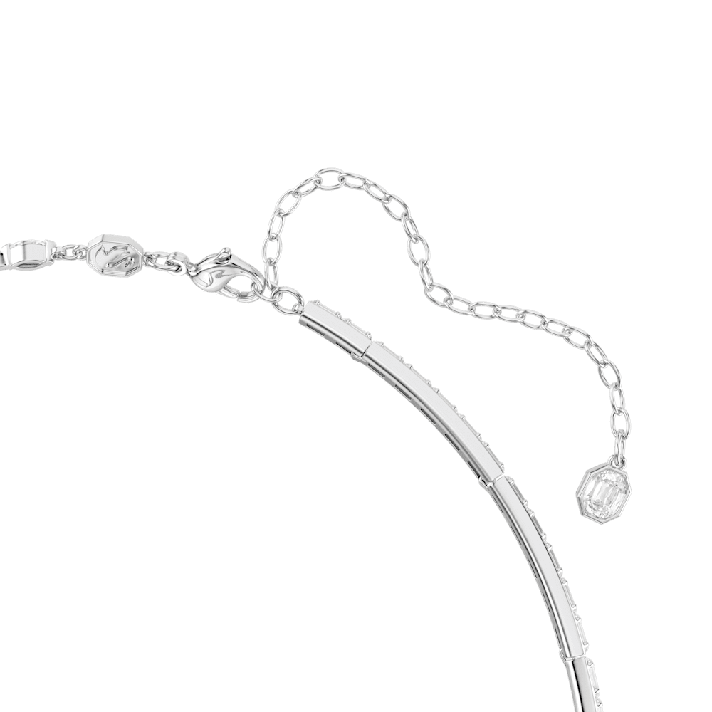 Collana Swarovski Y Mesmera Taglio misto Bianco Placcato rodio