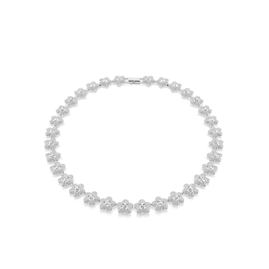 Collana Ariana Grande x Swarovski Taglio Round Fiore Placcato rodio
