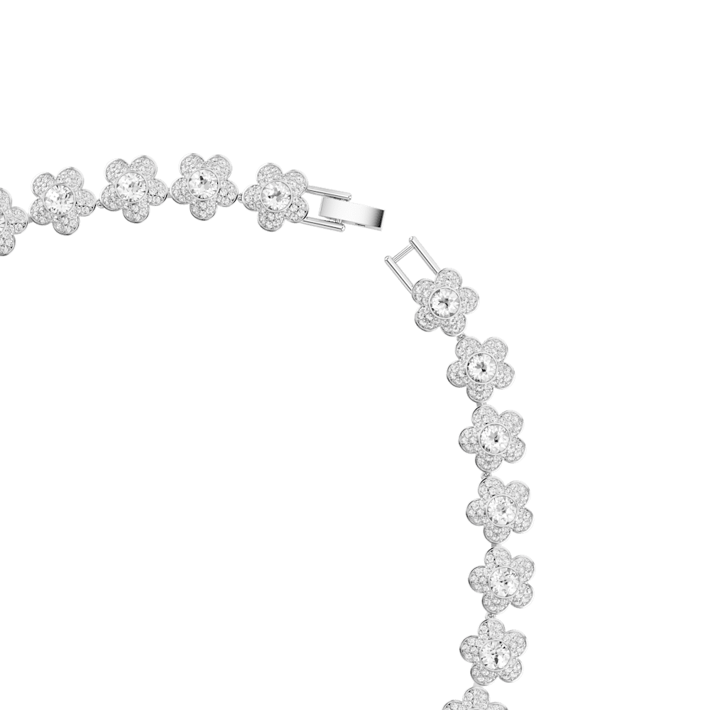 Collana Ariana Grande x Swarovski Taglio Round Fiore Placcato rodio
