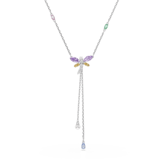Collana a Y Ariana Grande x Swarovski Libellula Multicolore Placcato rodio
