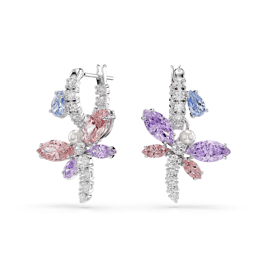 Orecchini Pendenti Ariana Grande x Swarovski Libellula Multicolore Placcato rodio