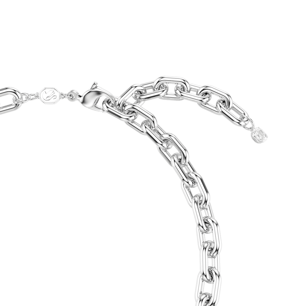 Collana Swarovski Idyllia Crystal Pearl Taglio misto Bianca Placcato rodio