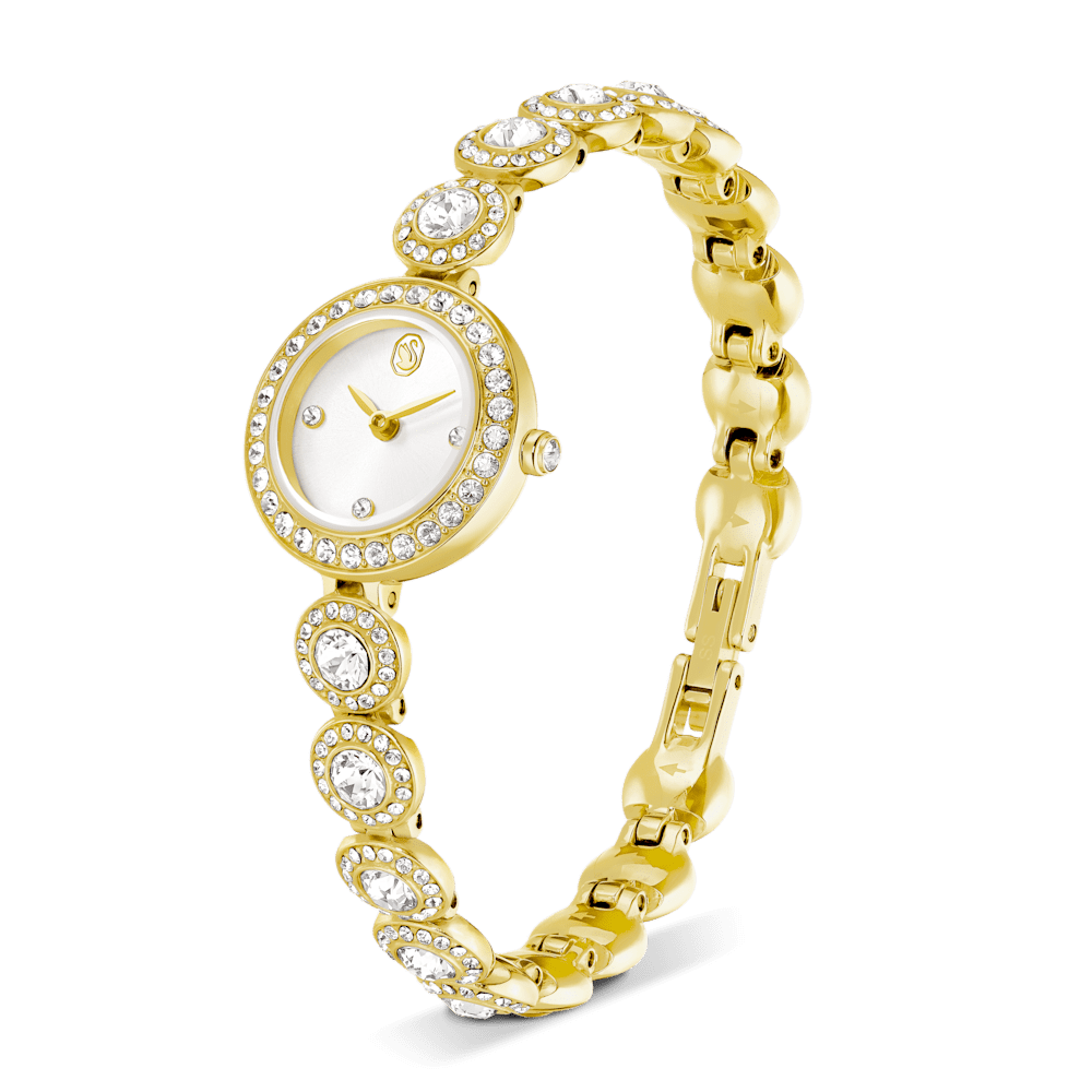 Orologio  Swarovski Una Angelic Bracciale Pvd Oro
