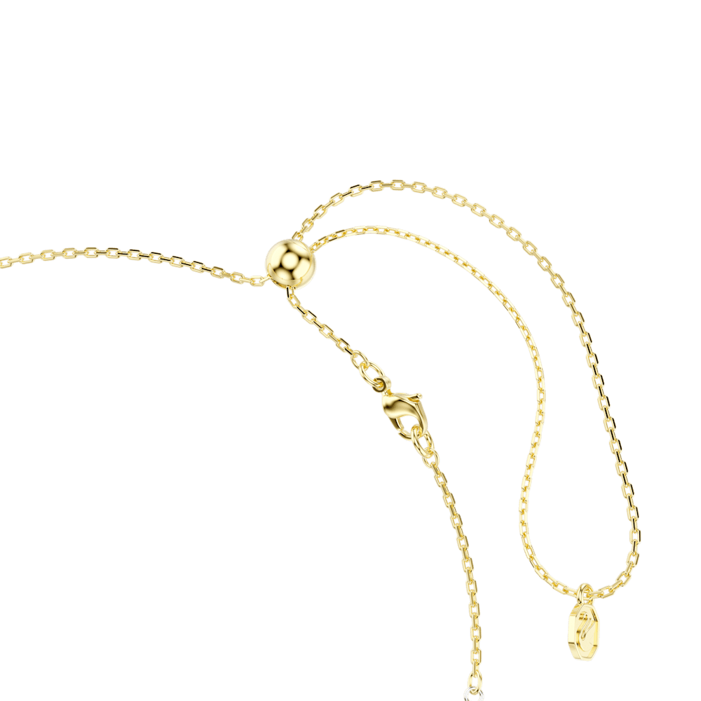 Collana a Y Swarovski Hyperbola Taglio Round Nodo Bianco Mix di finiture