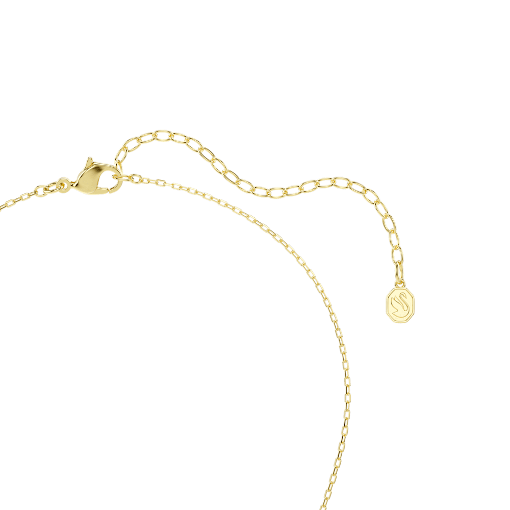 Set Collana + Orecchini Swarovski Sublima, Taglio Pear, Rosso, Finitura oro 18K